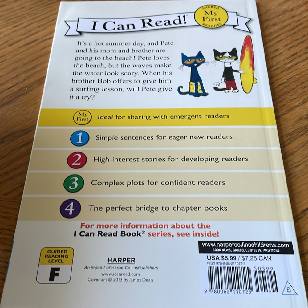 3 Pete the Cat “I Can Read!” Summer Themed Books NEW - Picture 5 of 10
